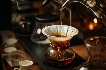 手工咖啡制作高清图片