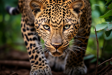 野生的丛林豹子图片