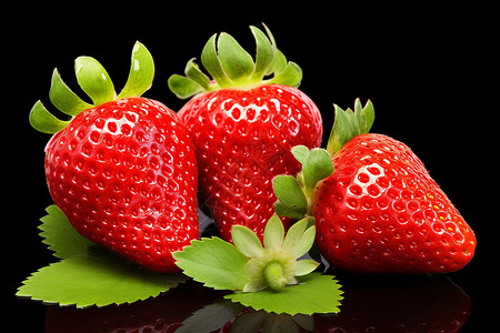 美味诱人的草莓图片