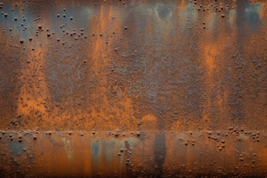 生锈的金属钢板背景图片