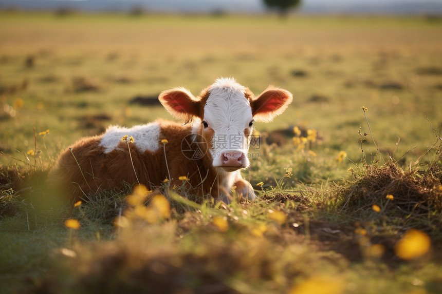 草原上的农业奶牛图片
