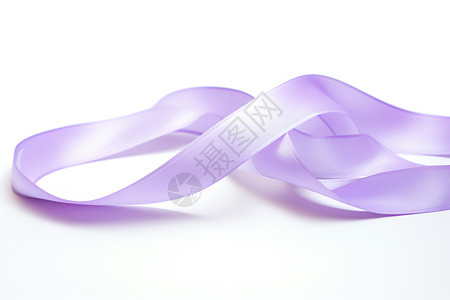 简约的紫色丝带图片