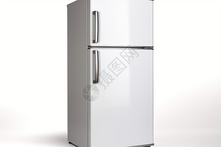 现代白银色冰箱背景图片