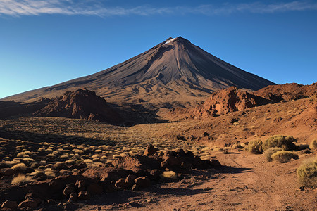 火山山峰图片