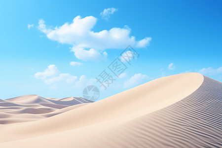 阳光明媚的沙漠景观图片
