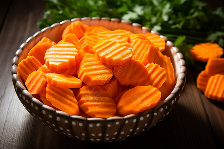 健康营养的胡萝卜片图片
