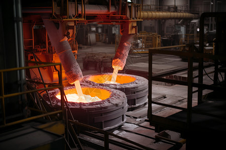 工业金属炼化铸造工厂图片