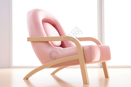 悠闲时光的粉色椅子背景图片