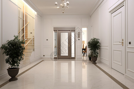奢华楼梯时尚奢华的别墅走廊设计图片