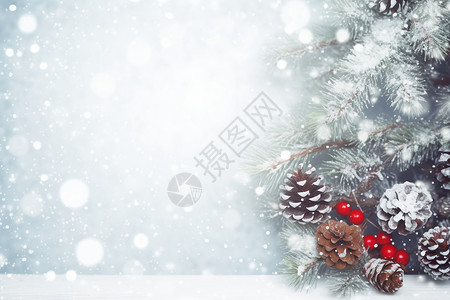 冬季唯美的圣诞节背景背景图片