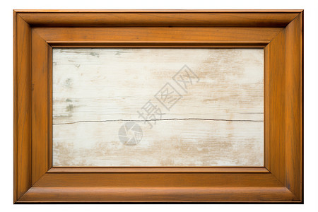 空白的木质相框装饰高清图片