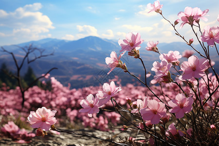 缤纷花海背景图片