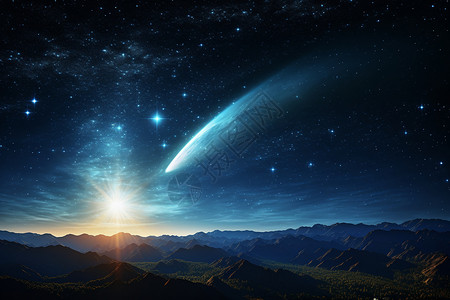 银河soho夜景唯美的夜景星空星星设计图片