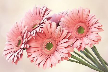 粉色的非洲菊背景图片