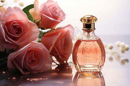 清新芳香的玫瑰香味香水图片