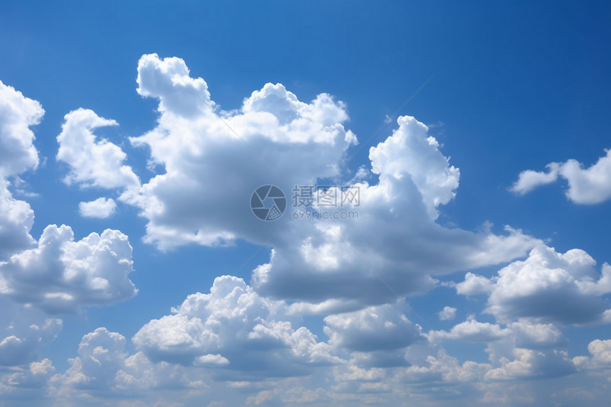 天空中的云雾图片