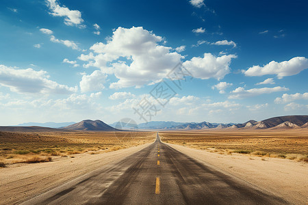 沙漠中的公路背景图片