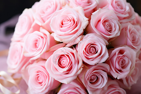 一束粉色的玫瑰图片