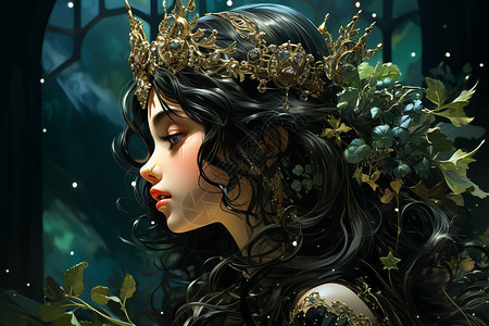 森林的女王背景图片