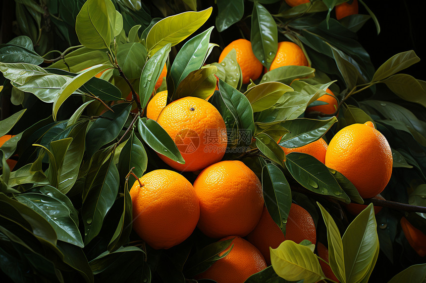美味新鲜的橙子图片