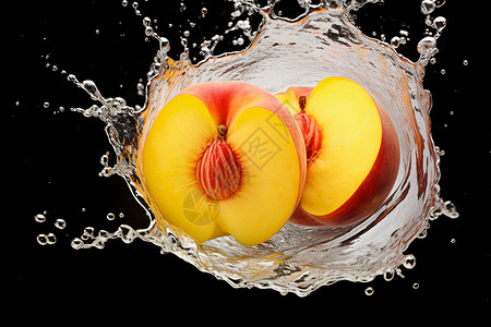 清新水果桃子高清图片