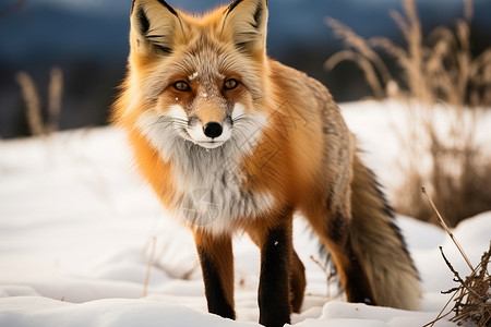 草丛中的红狐图片