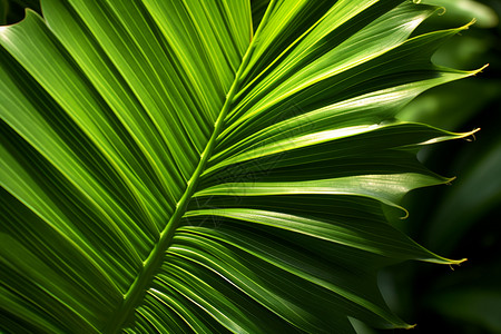翠绿的热带植物树叶图片
