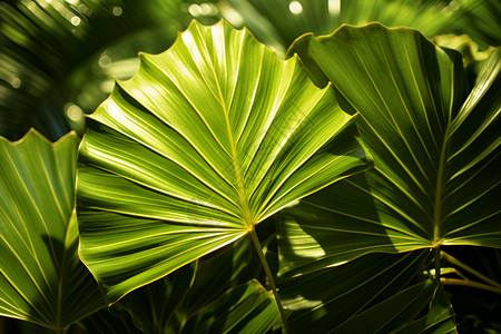 翠绿的热带植物图片