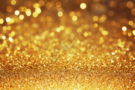 闪耀着的金色闪光背景图片