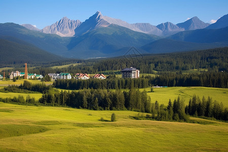 藏在深山里的小山庄图片