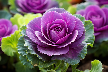 紫色花卉的植物高清图片