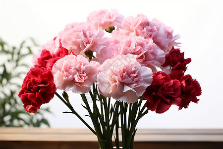 浪漫的康乃馨花束图片