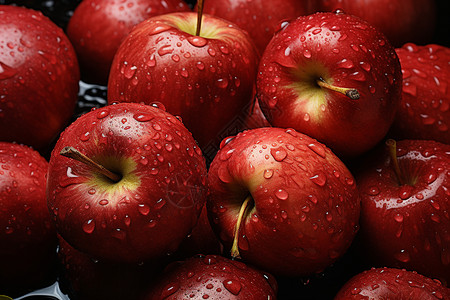 红色苹果背景图片