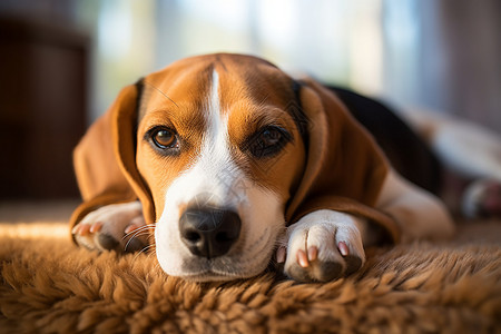 休息中的狗宠物贝格犬高清图片