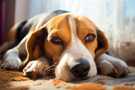 可爱狗狗宠物贝格犬高清图片