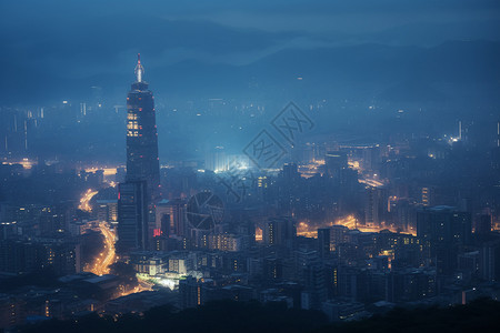 城市夜景背景图片