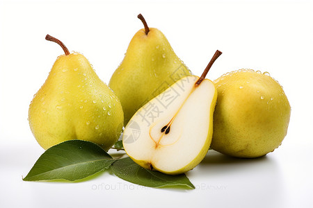 可口新鲜的梨子图片