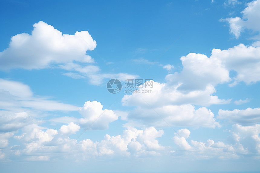 天空中漂浮的白云图片