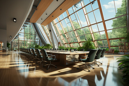 公司内的大会议室背景图片
