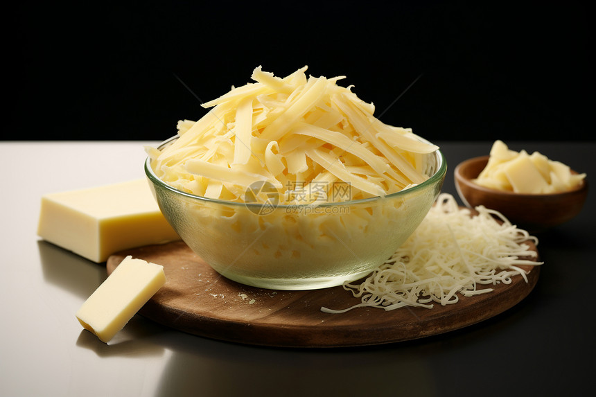 奶酪切丝图片