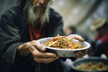 暖心的食物分享背景图片