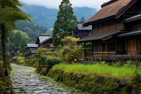 世外桃源的乡村风景图片