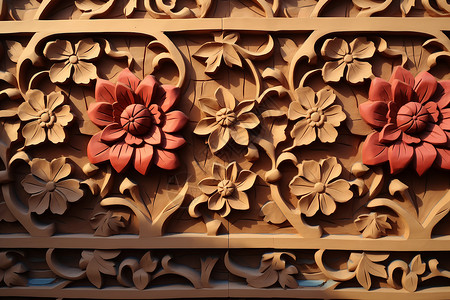 木质雕花装饰图片