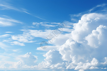 天空中的云朵背景图片