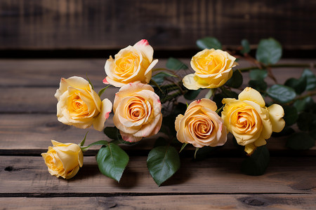 黄玫瑰花束图片