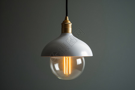 极简主义的室内装饰灯泡背景图片