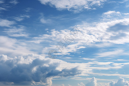 空中漂浮的云层景观图片