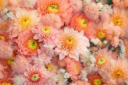 颜色艳丽颜色绚丽的菊花背景