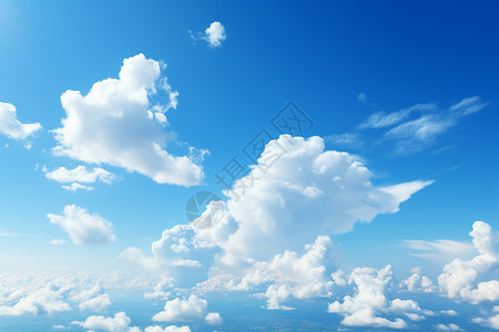 天空中有很多云朵高清图片