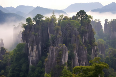 神秘山脉图片